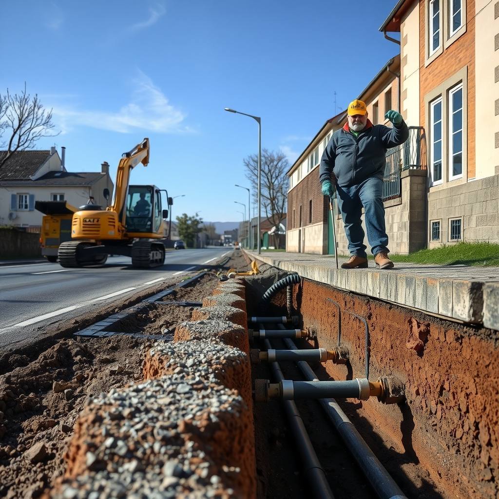 travaux publics à Lyon (illustration)